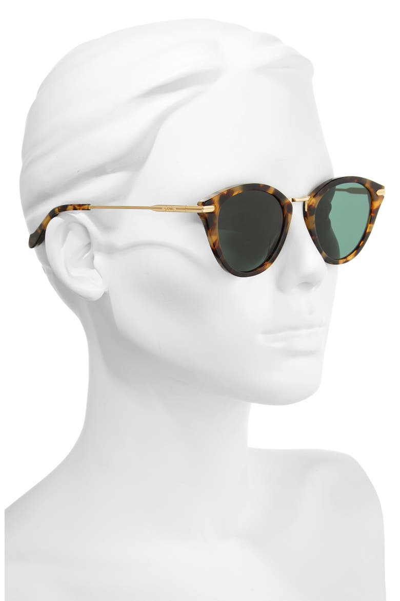 Quinn 48mm Cat Eye Sunglasses, Alternate, color, BROWN TORTOISE/ OLIVE