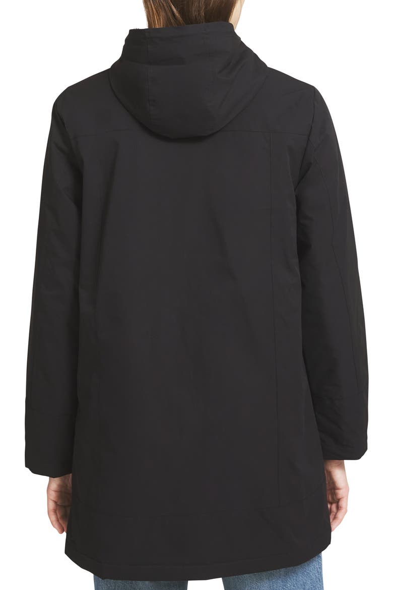 Rain Jacket with Micro Terry, Alternate, color, BLACK BEAUTY