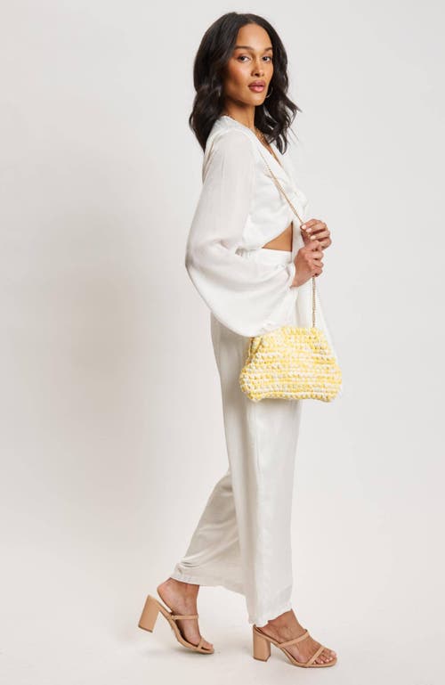 Moda Luxe Raya Clutch In Butter