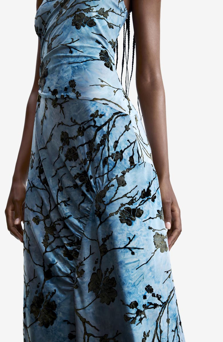Desigual Floral Print Sleeveless Dress, Alternate, color, Blue