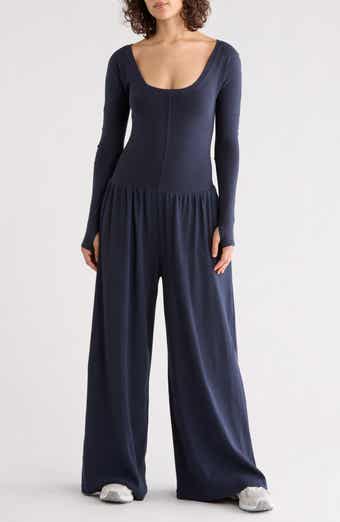 FP Movement Hot Shot Wide Leg Long Sleeve Jumpsuit