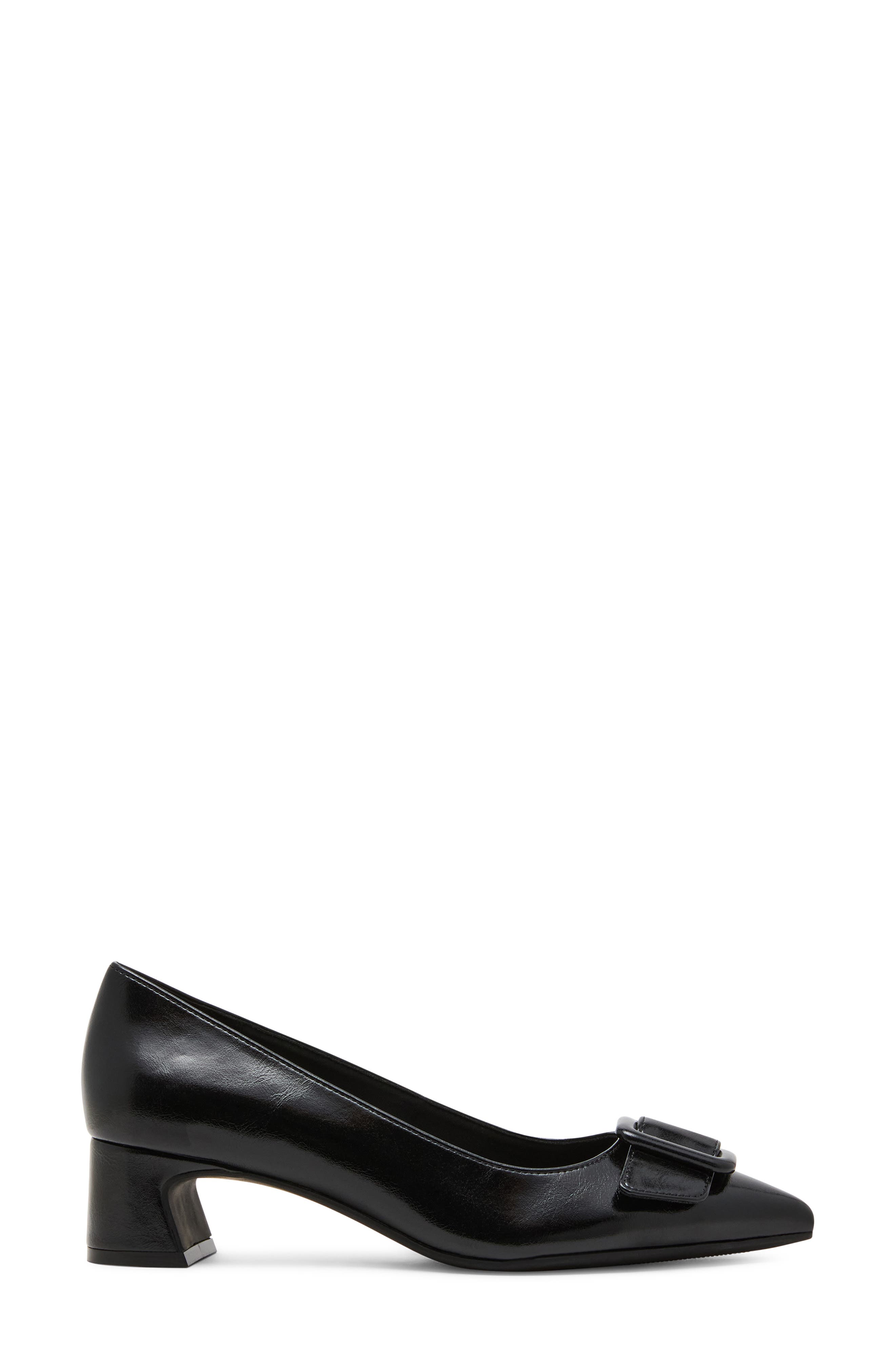 Anne Klein Senara Buckle Pointed Toe Pump, Alternate, color, 