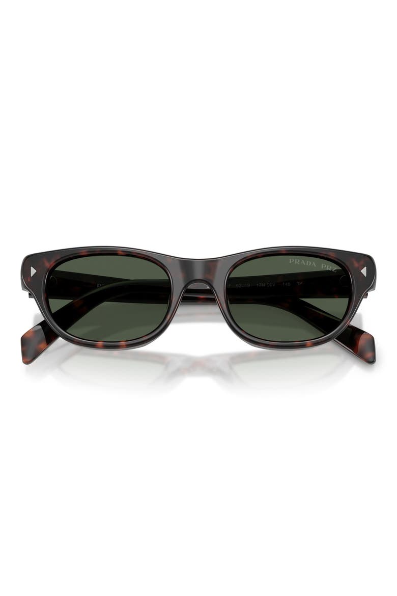 52mm Polarized Cat Eye Sunglasses, Alternate, color, HAVANA / DARK GREY POLAR