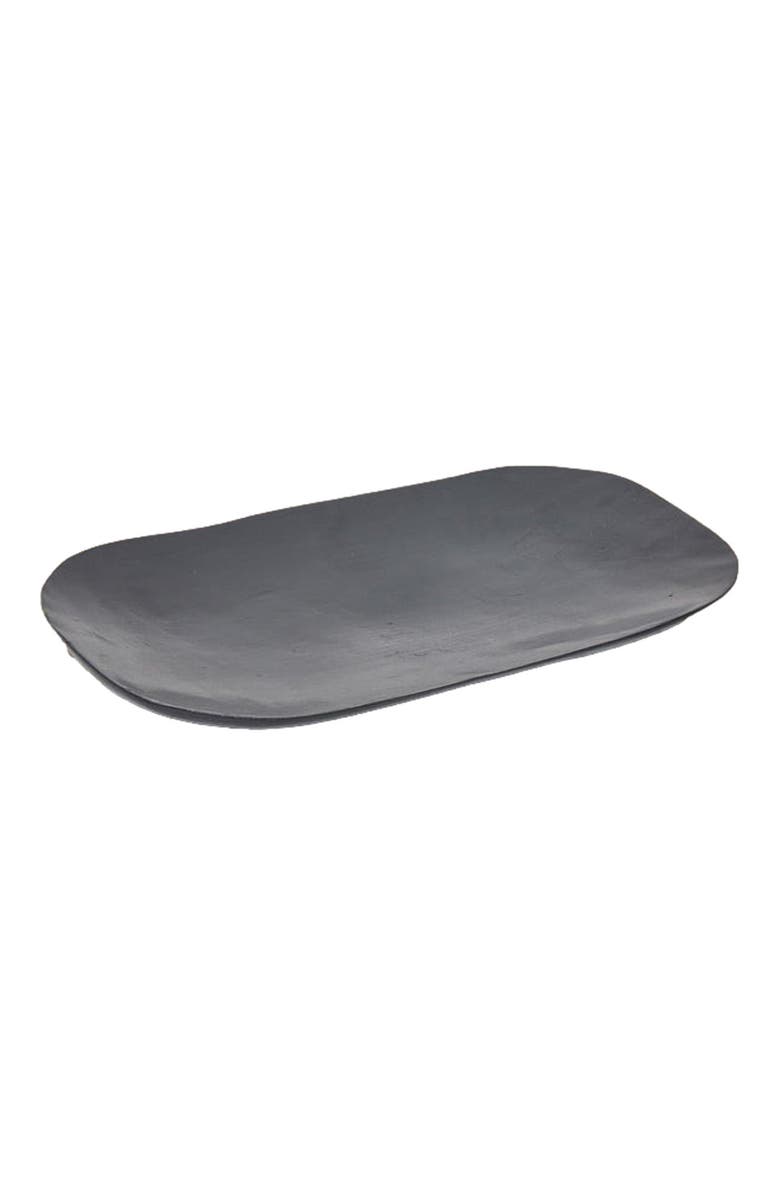 indego africa Wooden Tray, Main, color, Grey