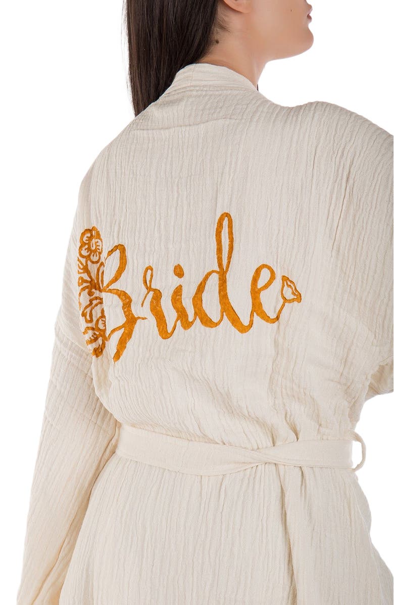 Forever & Always Shoes Thalassa Hande Bridal Short Kimono, Alternate, color,