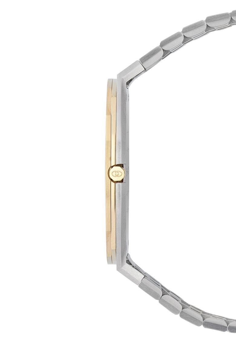 Gucci 25H Two-Tone Stainless Steel Bracelet Watch, 34mm, Alternate, color, 
