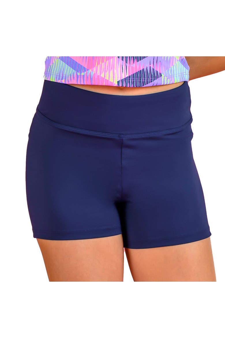 High Waisted Performance Short, Main, color, Navy