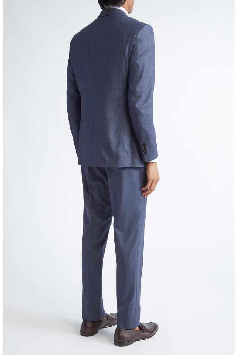 Plaid Centoventimila Wool Suit, Alternate, color, BLUE