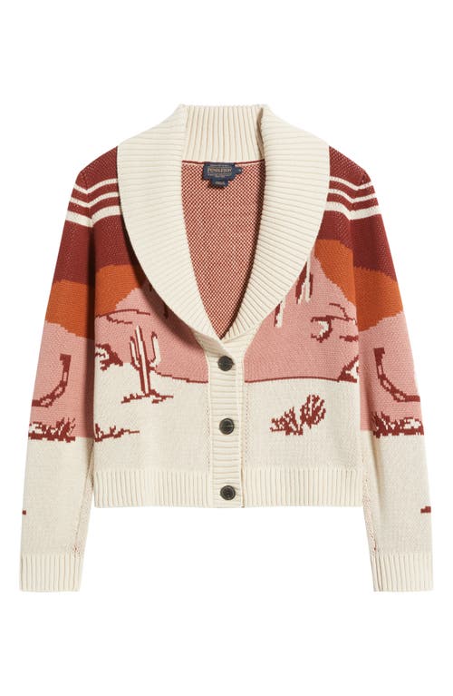 Pendleton Western Scenic Cardigan In Multi