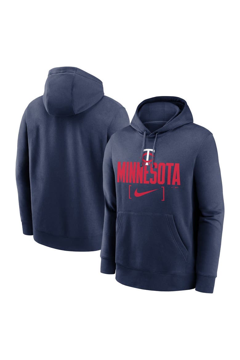 Men's Nike Navy Minnesota Twins Club Slack Pullover Hoodie, Alternate, color, Navy