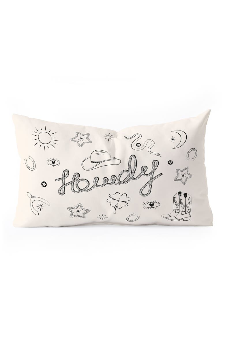 Good Luck Lumbar Throw Pillow, Main, color, CREAM