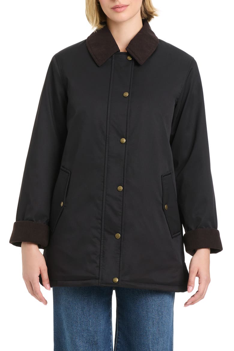 Water Resistant Barn Jacket, Alternate, color, BLACK