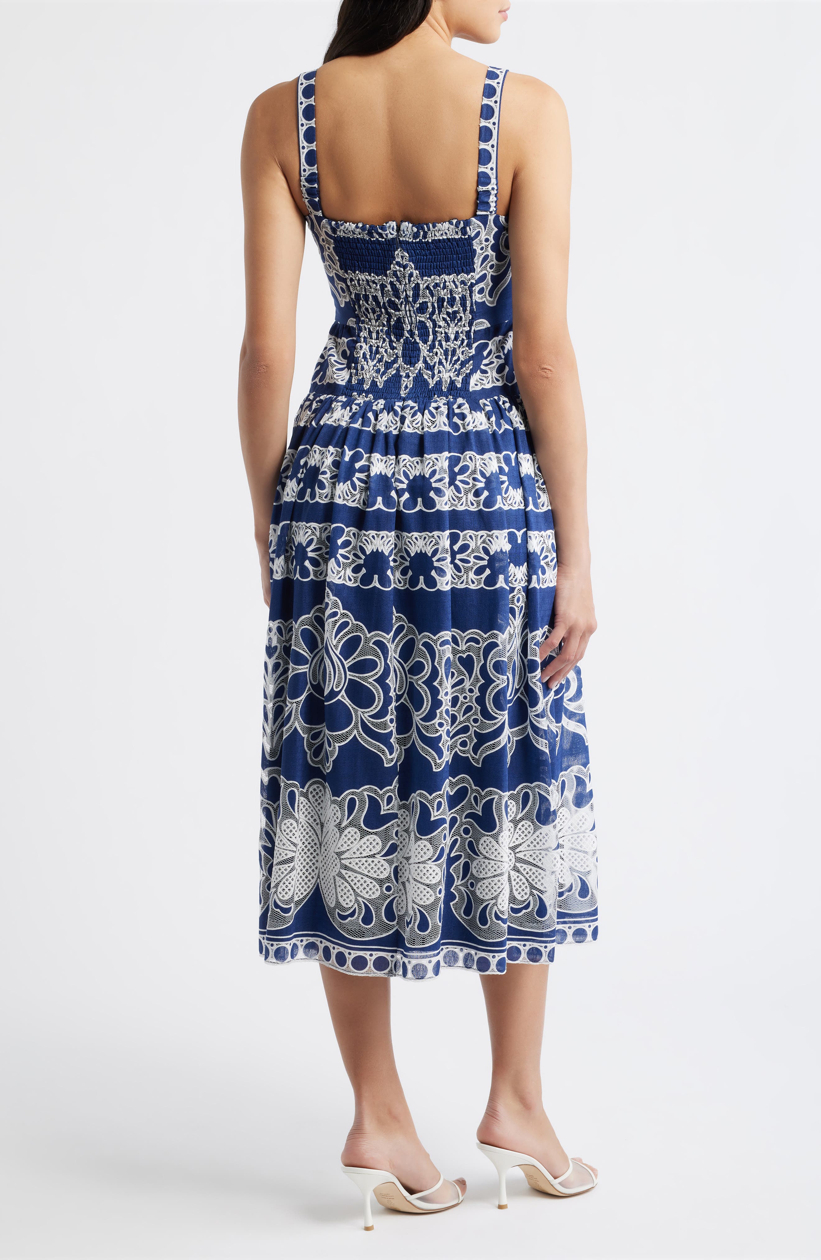 Drop Waist Lace Midi Sundress - image 2