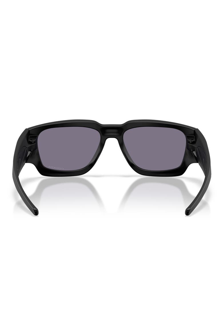 Instagator 58mm Rectangle Sunglasses, Alternate, color, MATTE BLACK / PRIZM GREY