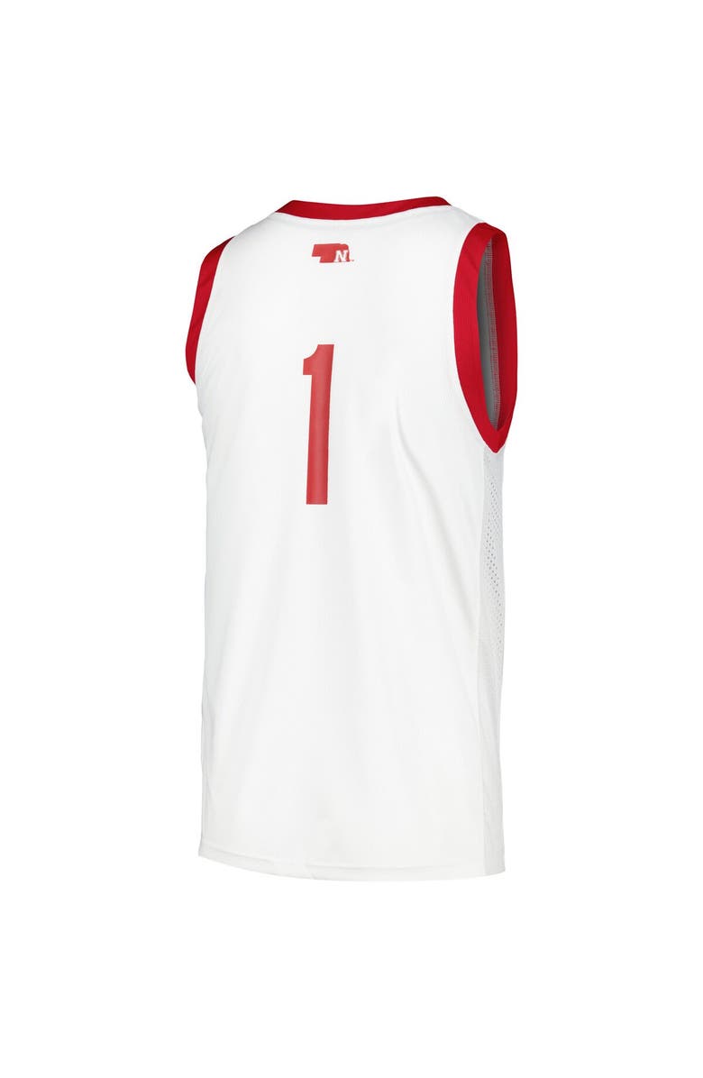 adidas Men's adidas #1 White Nebraska Huskers Team Swingman Jersey, Alternate, color, White