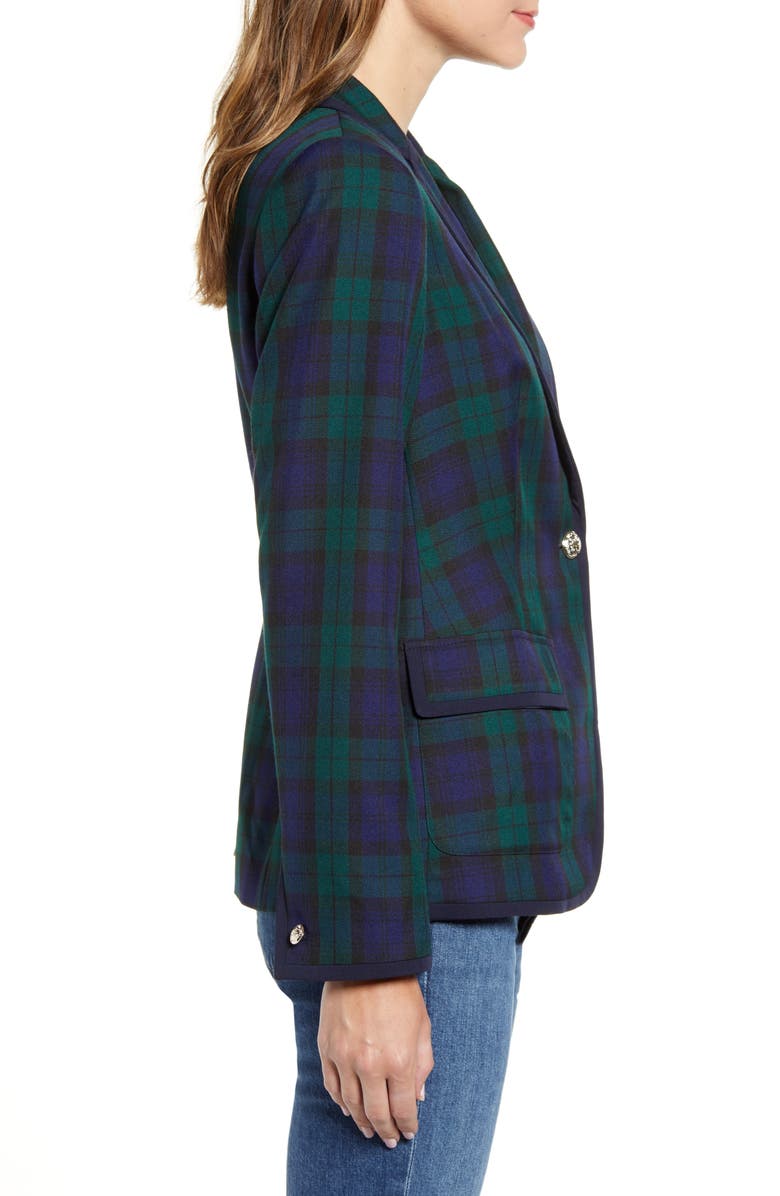 Tommy Hilfiger Black Watch Tartan Blazer, Alternate, color, 