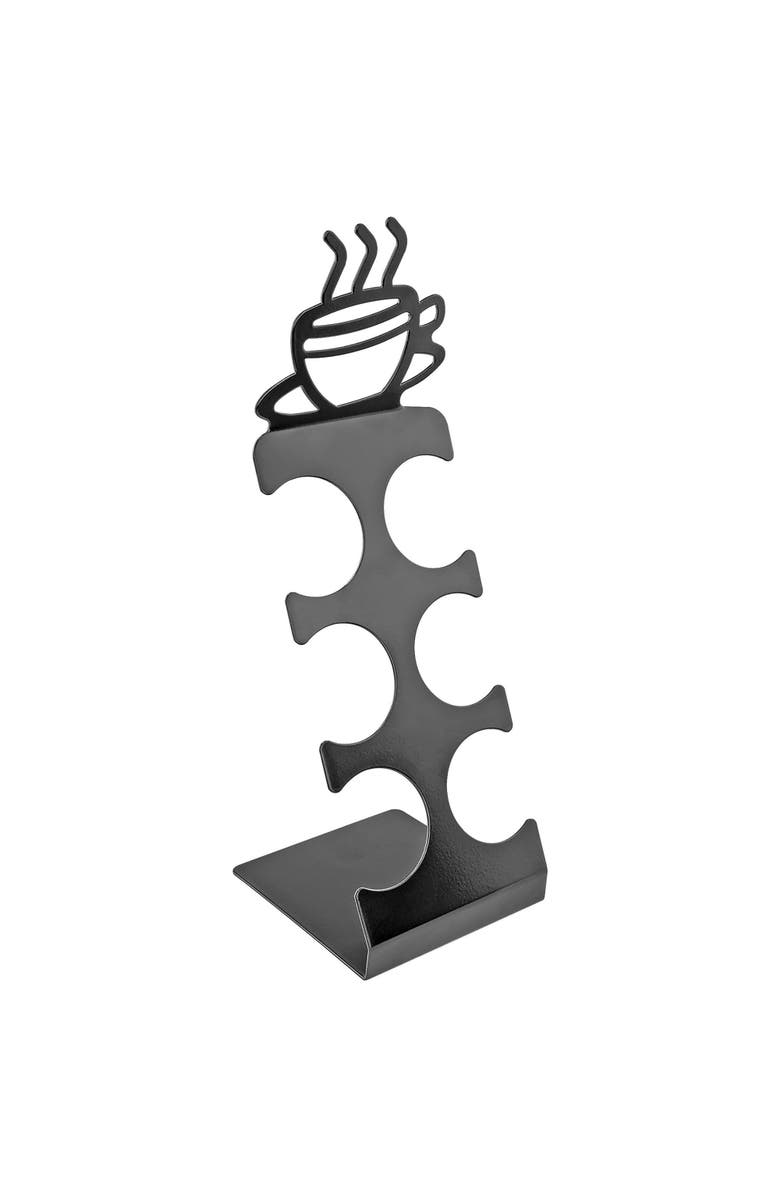 Southern Homewares Coffee Pod Storage Rack 6 Slot, Countertop K-Cup Holder, Main, color, Black