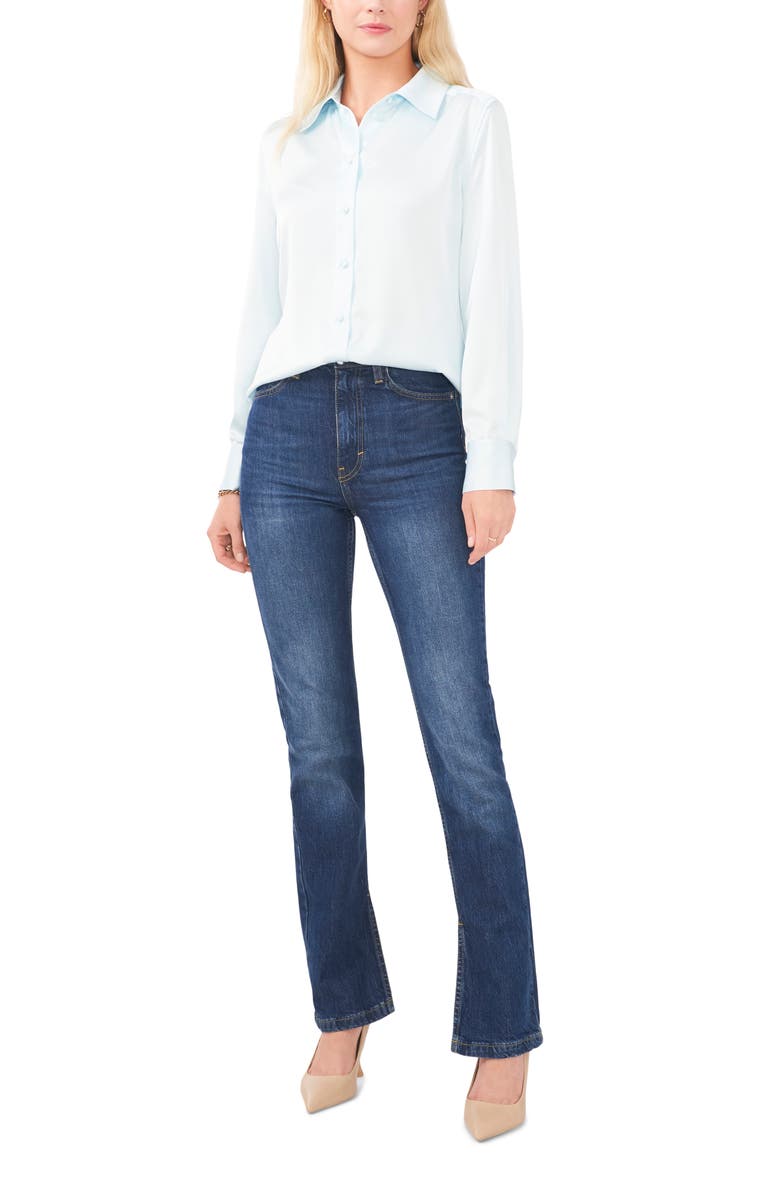 Vince Camuto Spread Collar Button-Up Shirt, Alternate, color, Sea Breeze