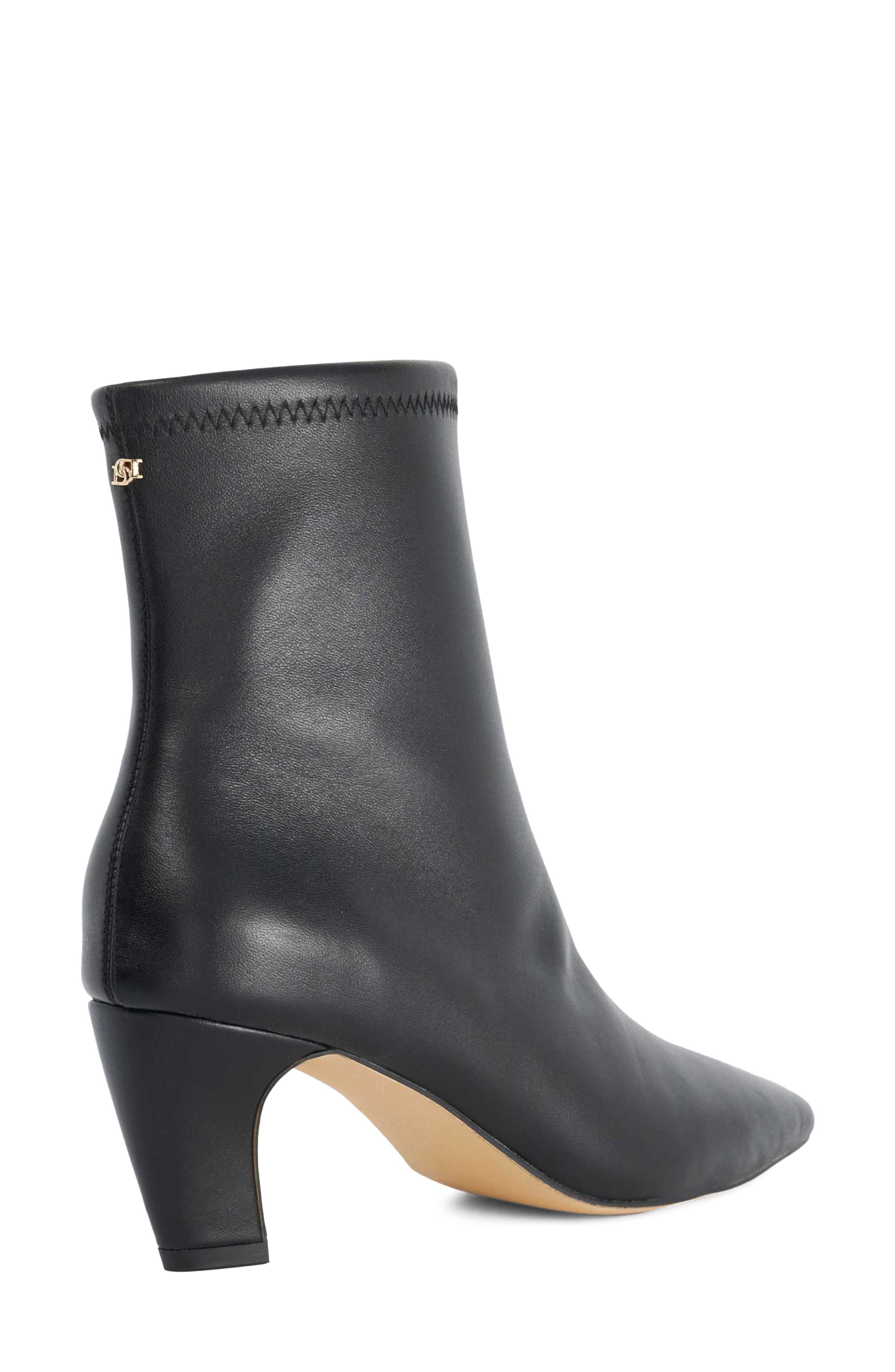 Oysterr Leather Bootie, Alternate, color, BLACK