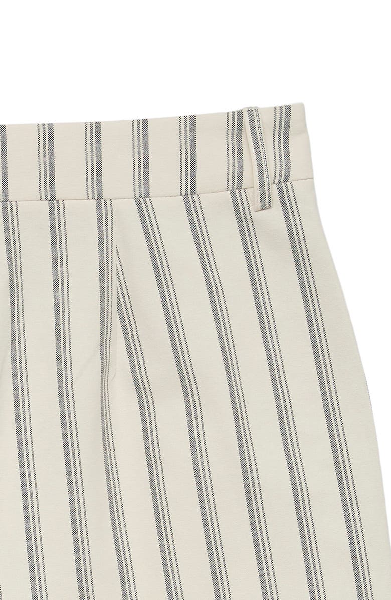 VERO MODA Miona Stripe Straight Leg Pants, Alternate, color, Snow White W. China Blue