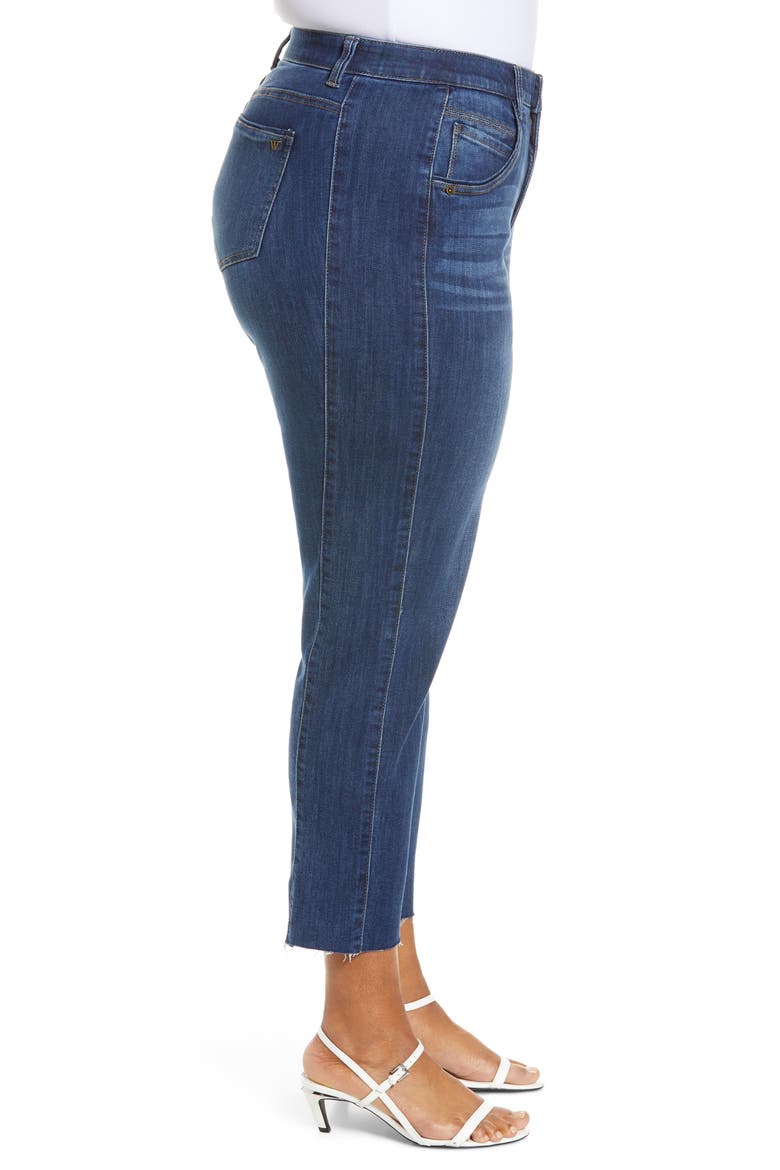 Ab-solution High Waist Ankle Slim Straight Leg Jeans (Nordstrom Exclusive), Alternate, color, BL-BLUE