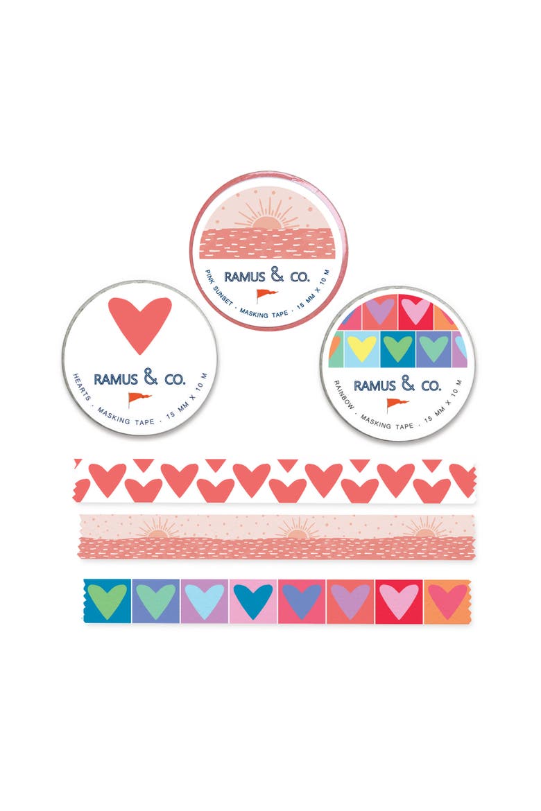 Illustrated Masking Tape - 3ct Rolls, Assorted Rolls, Main, color, Multi-Pack