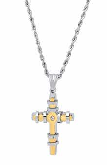 Men's Cross Pendant Necklace