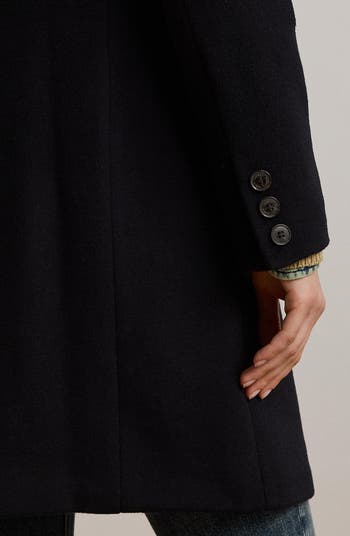 Longline Wool Blend Coat