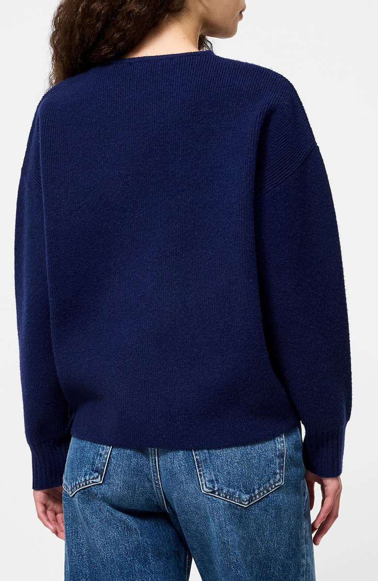 French Connection Riddley Drop Shoulder Cardigan, Alternate, color, Royal Blue