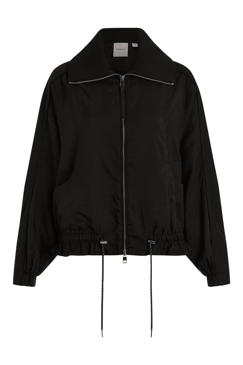 Lotta Blouson Jacket, Alternate, color, BLACK