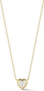 GLAZE JEWELRY Heart Cut Cubic Zirconia Pendant Necklace