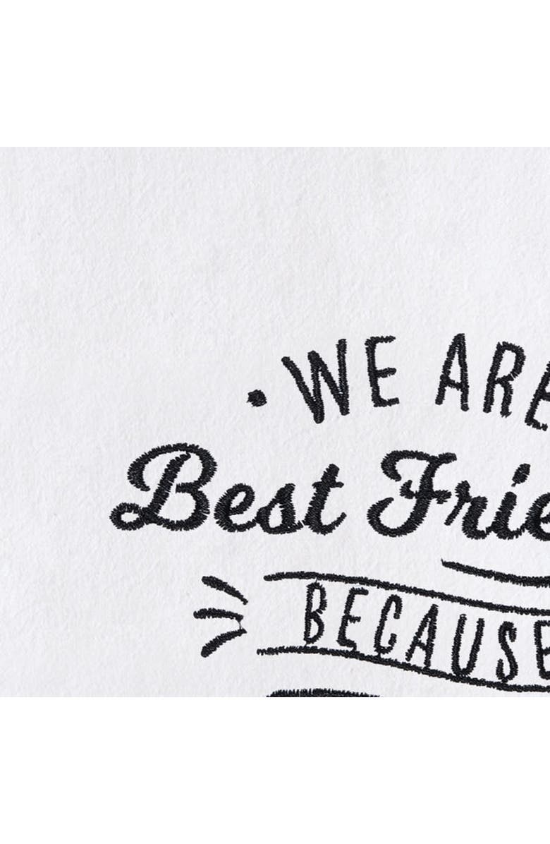 C&F Home Everyone Sucks Kitchen and Bathroom Embroidered Hand Towel, Alternate, color, Black