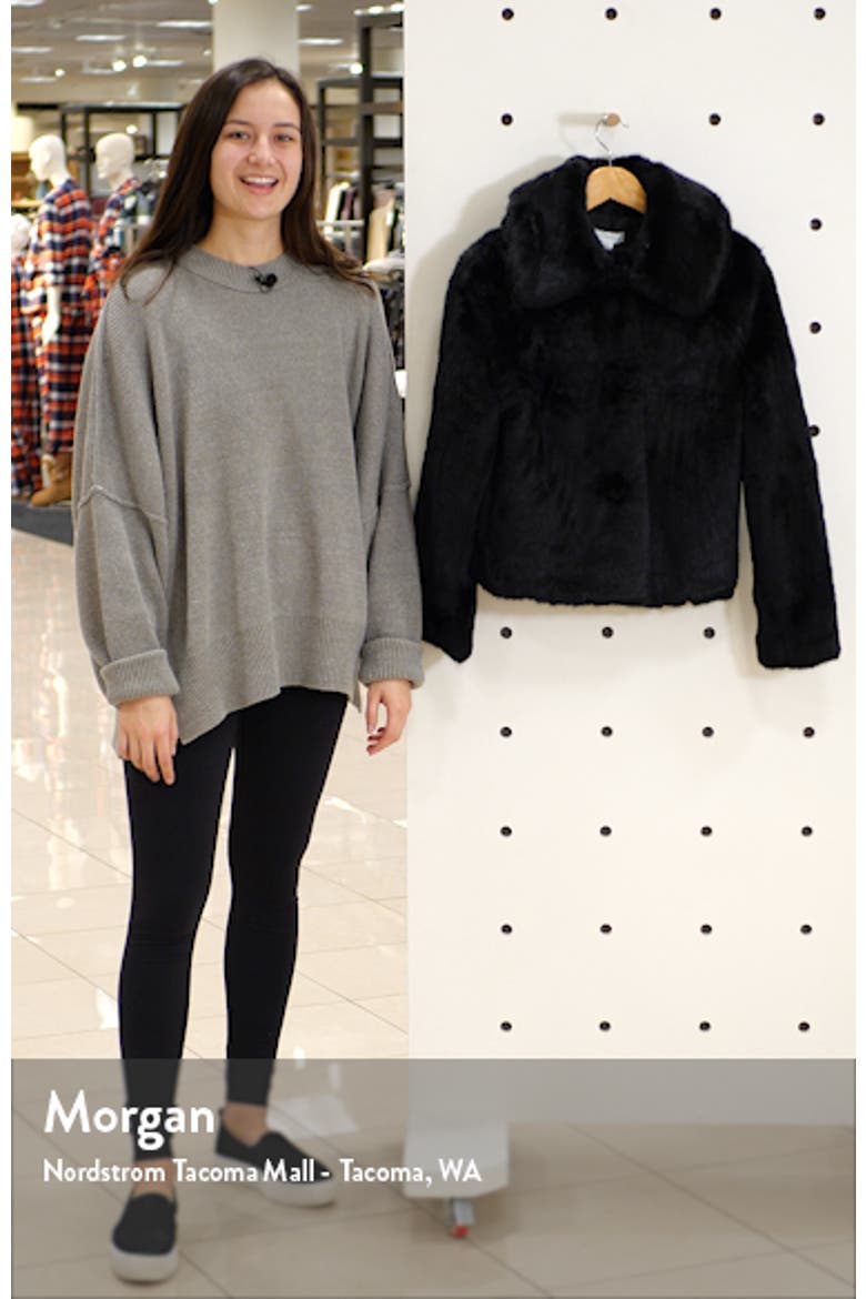 Anne Faux Fur Crop Coat video