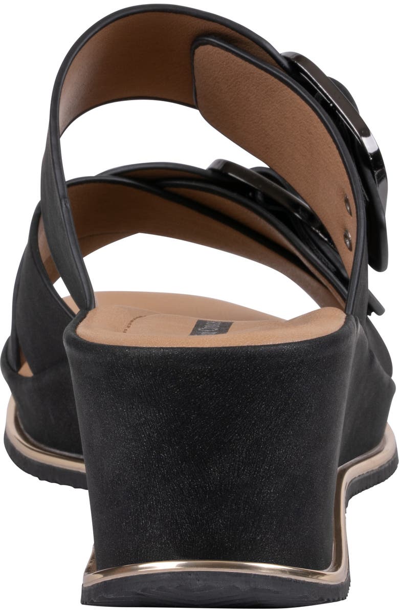 GOOD CHOICE NEW YORK Olana Platform Wedge Slide Sandal, Alternate, color, Black