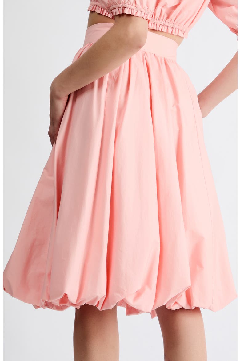 Tessa Bubble Hem Midi Skirt, Alternate, color, PINK