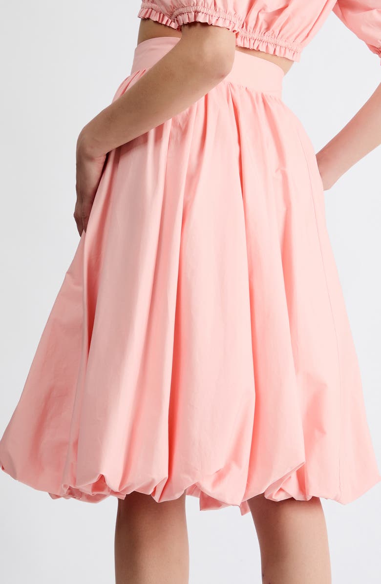 Extro & Vert Tessa Bubble Hem Midi Skirt, Alternate, color, Pink