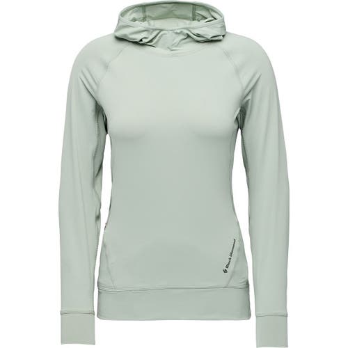 Black Diamond Alpenglow Hooded Long-sleeve Shirt In Green