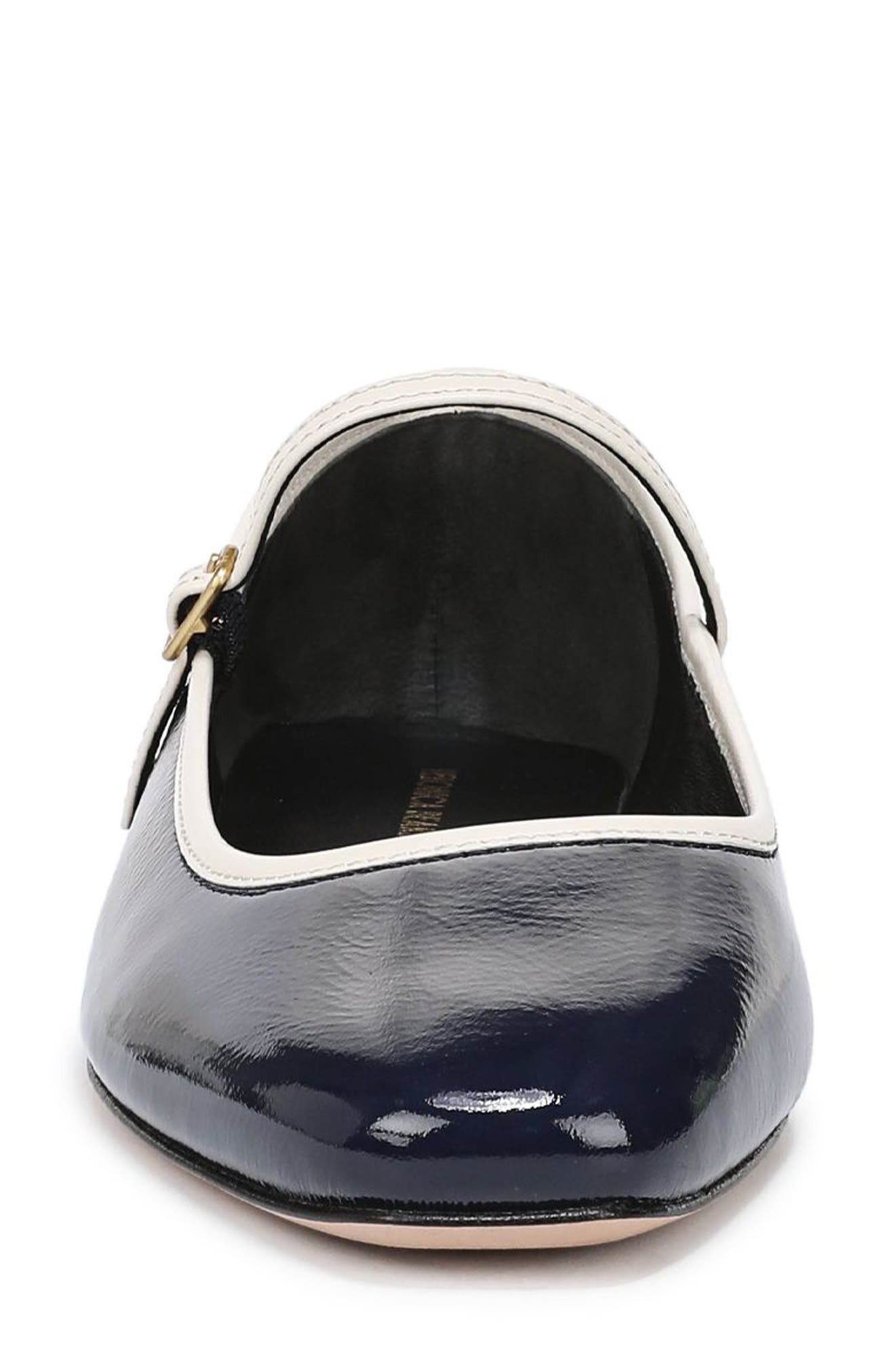 Ellie Mary Jane Flat, Alternate, color, NAVY/ ECRU