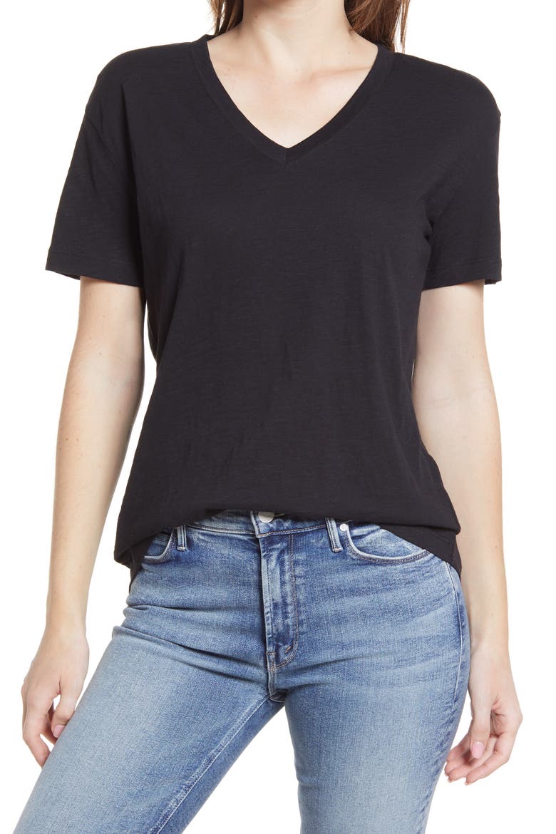 Easy Short Sleeve T-Shirt, Main, color, BLACK