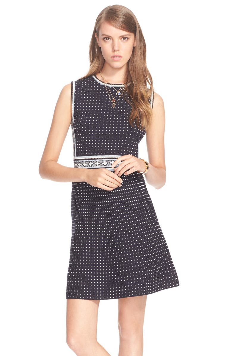 Tory Burch Knit Shift Dress, Alternate, color, 