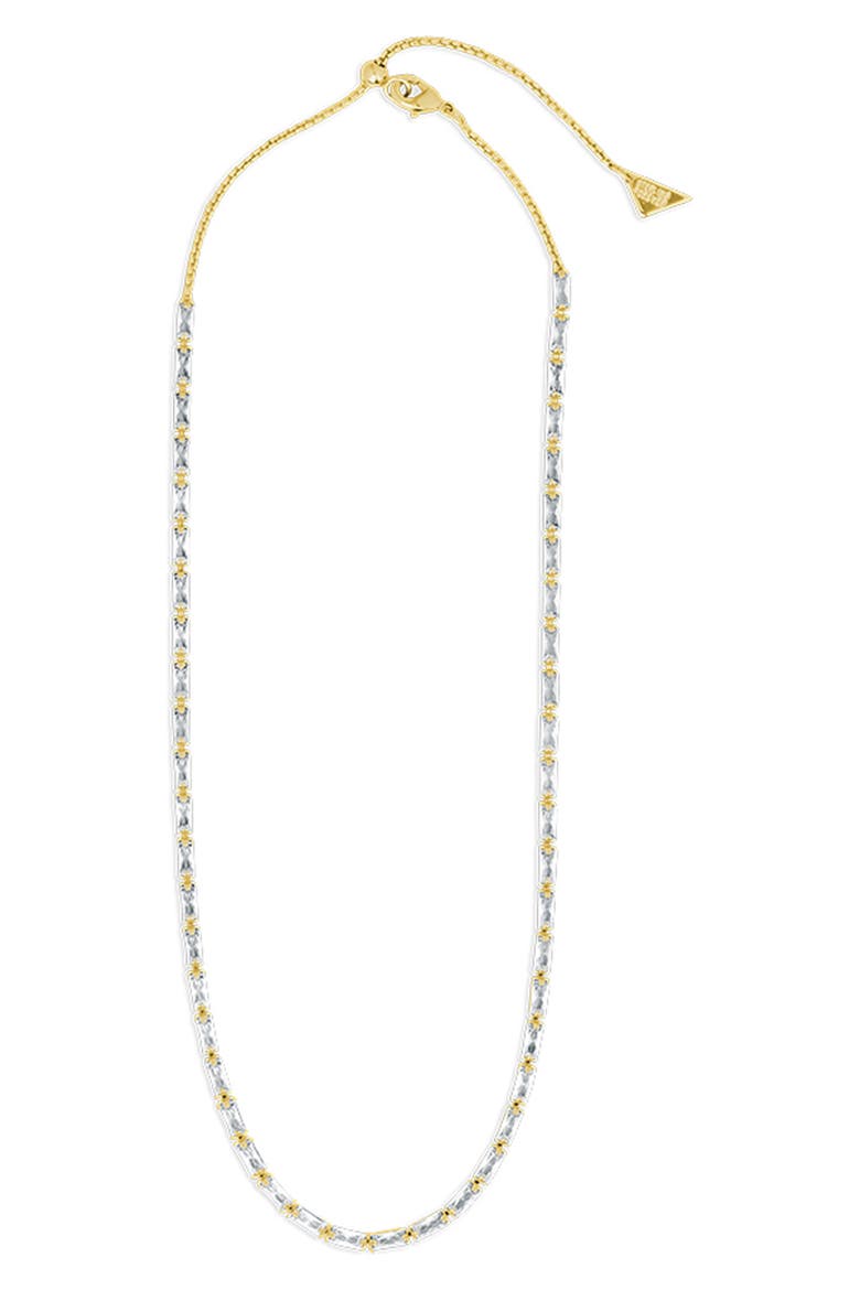 Modernist Baguette Tennis Necklace, Alternate, color, GOLD