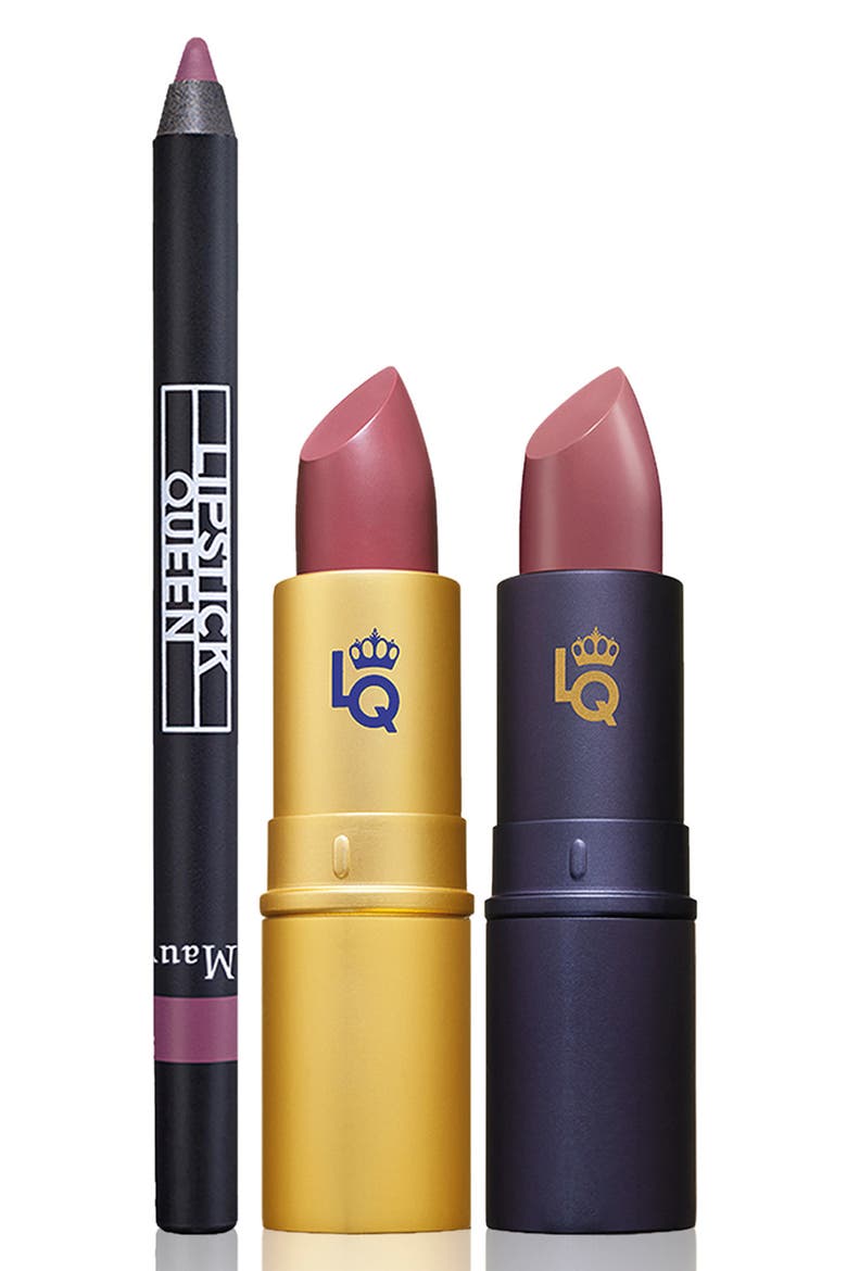 SPACE.NK.apothecary Lipstick Queen Secret Garden Mini Trio, Main, color, MUAVE