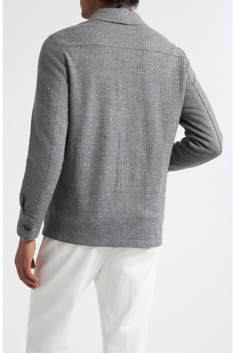 Slim Fit Overshirt, Alternate, color, 14 MED MELANGE GRAY