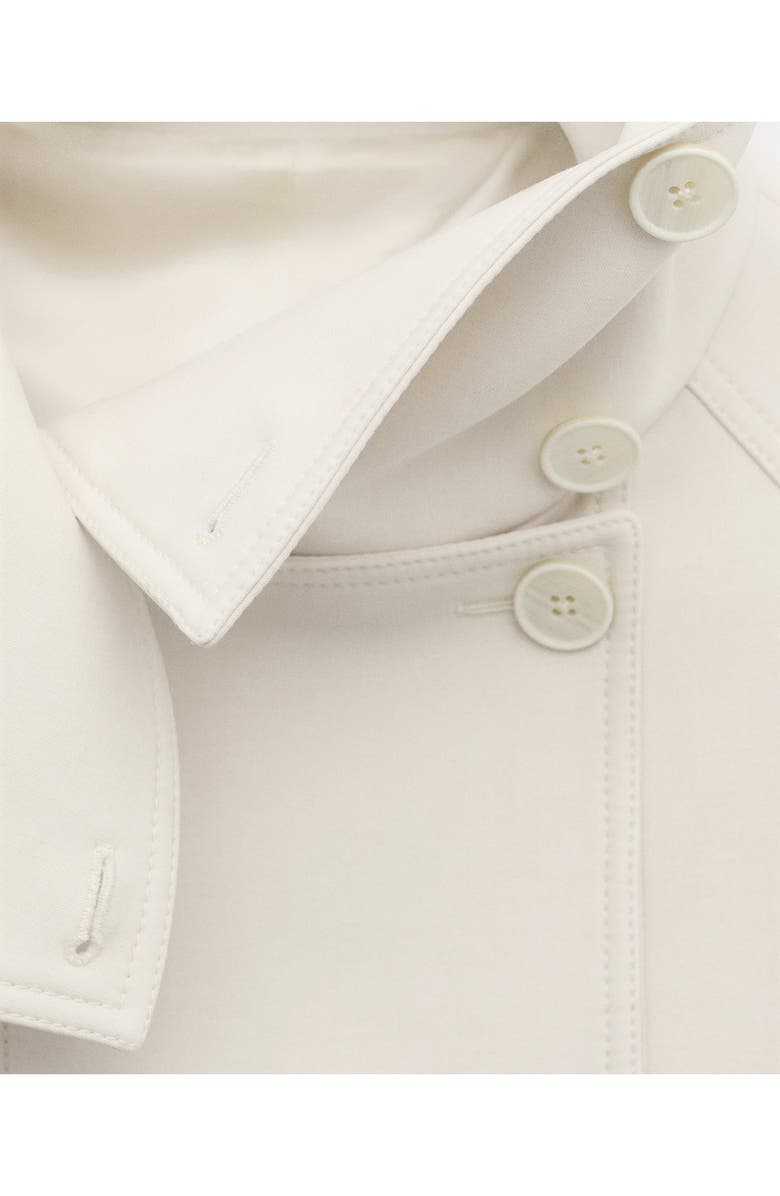 MANGO Funnel Neck Parka, Alternate, color, Vanilla