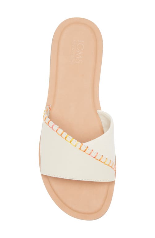 TOMS TOMS SHEA LEATHER SLIDE SANDAL