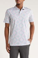 Bugatchi Abstract Print OoohCotton® Knit Polo