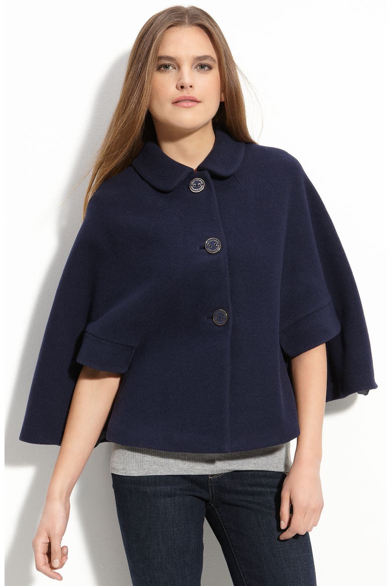 'Jane' Wool Blend Cape, Main, color, REGAL