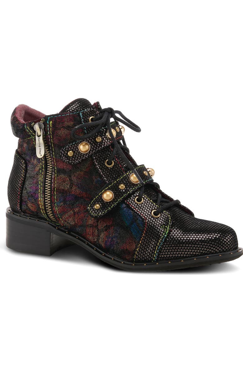 Spring Step Belgard Lace-Up Bootie, Main, color,