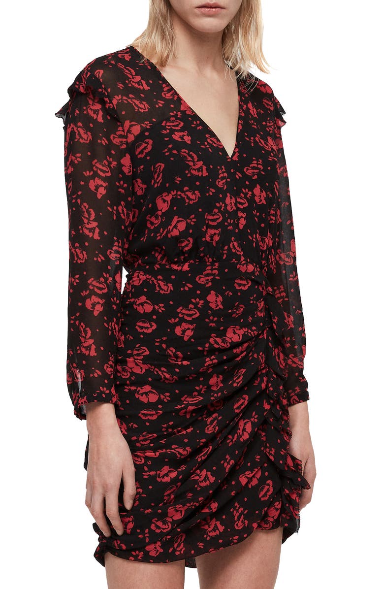 AllSaints Harlow Eira Print Dress, Alternate, color, 