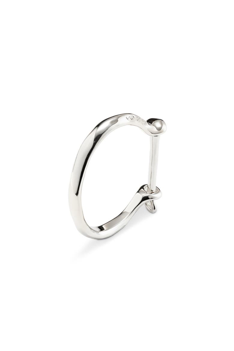 Minimalist Bangle Bracelet, Alternate, color, Silver